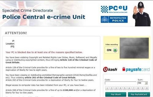 police central e-crime unit scam